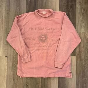Vintage Moda Intl Victoria's Secret Large pink long sleeve turtleneck #lounge